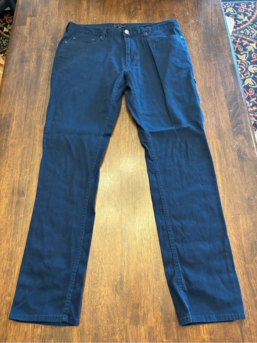 Five Four Straight Fit Navy Blue Pants Men’s Size 34 Zip Pocket Casual